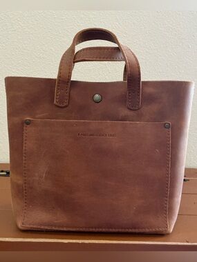 Portland Leather Mini Crossbody Tote